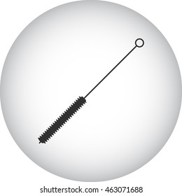 Hookah brush sign simple icon on background
