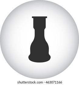 Hookah bulb sign simple icon on background