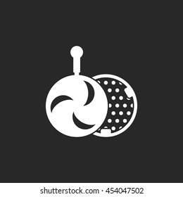 Hookah caloud sign simple icon on background