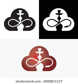 Hookah Cloud Smoke Vape Logo