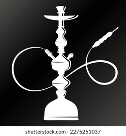 Hookah flask with pipe, design for smoking and relaxing