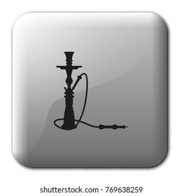 Hookah flat vector icon.