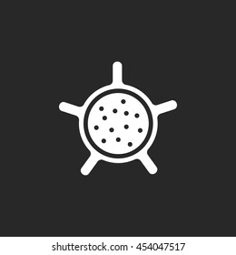 Hookah foil substitute sign simple icon on background