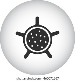 Hookah foil substitute sign simple icon on background