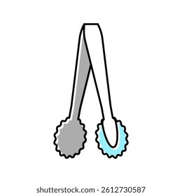 hookah forceps color icon vector. hookah forceps sign. isolated symbol illustration
