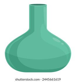 Hookah glass flask icon cartoon vector. Pot equipment. Water bowl