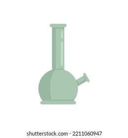 Hookah glass pot icon. Flat illustration of Hookah glass pot vector icon isolated on white background