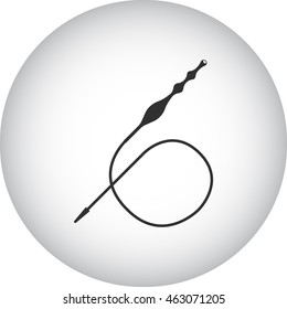 Hookah Hose sign simple icon on background