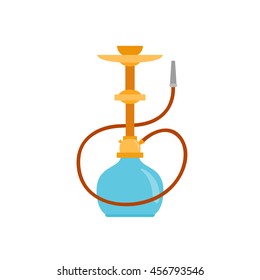 Hookah icon. Arab smoking hookah.Shisha with smoking pipe vector illustration