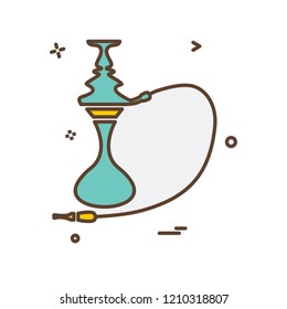 Hookah icon design vector