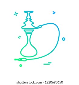 Hookah icon design vector