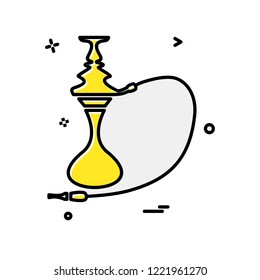 Hookah icon design vector