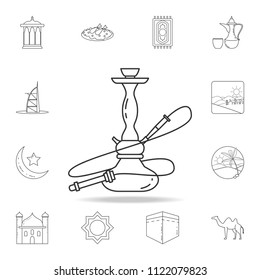 hookah icon. Detailed set of Arab culture icons. Premium graphic design. One of the collection icons for websites, web design, mobile app on white background