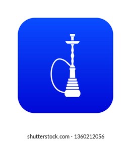 Hookah icon digital blue for any design isolated on white vector illustration