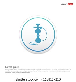 Hookah icon Hexa White Background icon template - Free vector icon