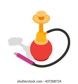 Hookah icon in isometric 3d style
