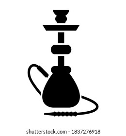 Hookah icon, logo isolated on white background