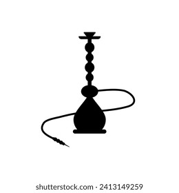 Hookah icon on white background. Vector illustration.