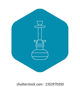 Hookah icon. Outline illustration of hookah vector icon for web