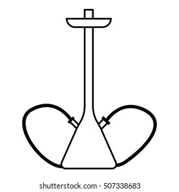 Hookah icon. Outline illustration of hookah vector icon for web
