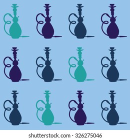 Hookah icon with phrase relax take it easy