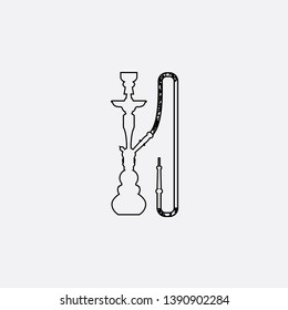 hookah icon sign signifier vector