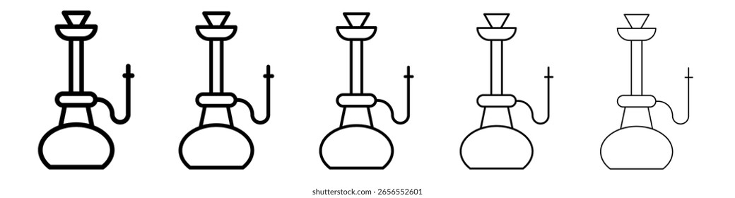 Icono de cachimba ilustración simple logo arte