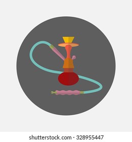 Hookah icon. Vector illustration.