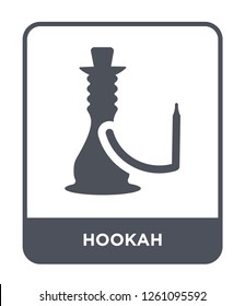 hookah icon vector on white background, hookah trendy filled icons from Desert collection, hookah simple element illustration