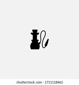 hookah icon.hookah vector on gray background