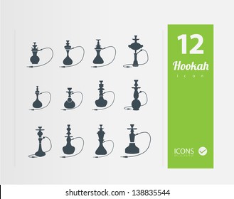 Hookah icons ( Set of 12 Quality icon )