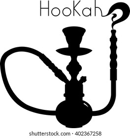 Hookah illustration isolated on white background