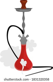 Hookah, Illustration, Vektorgrafik auf weißem Hintergrund
