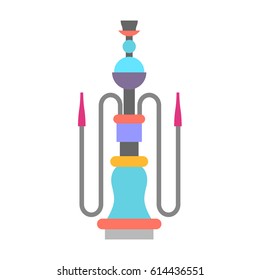 Hookah isolated. Device for smoking on white background
