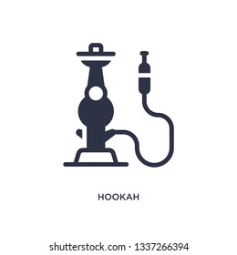 hookah isolated icon. Simple element illustration from desert concept. hookah editable logo symbol design on white background. Can be use for web and mobile.