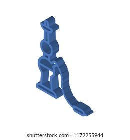 Hookah isometric left top view 3D icon