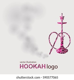 Hookah labels, badges and design elements collection. Vintage shisha logo. Lounge cafe emblem. Arabian bar or house, shop.