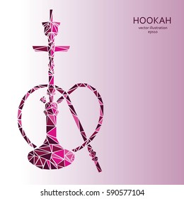 Hookah labels, badges and design elements collection. Vintage shisha logo. Lounge cafe emblem. Arabian bar or house, shop.