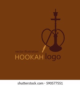 Hookah labels, badges and design elements collection. Vintage shisha logo. Lounge cafe emblem. Arabian bar or house, shop.