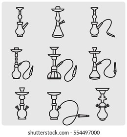 Hookah line icon