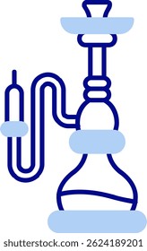hookah Line vector Icon Design