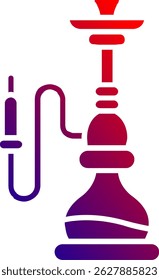 hookah Line vector Icon Design