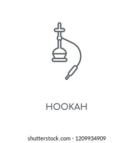 Hookah linear icon. Hookah concept stroke symbol design. Thin graphic elements vector illustration, outline pattern on a white background, eps 10.