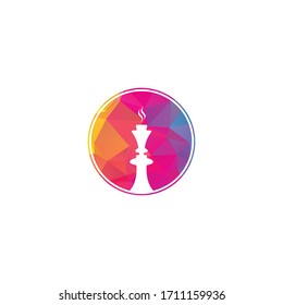 Diseño del logo de Hookah, etiqueta, placa. Logo de Shisha.