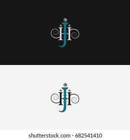Hookah logo, J+H monogram 