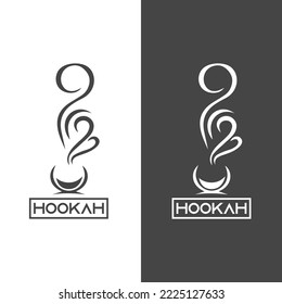 Hookah Logo - Modern Hubble Bubble Logo Design - Vape Smoke