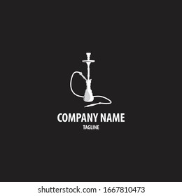 hookah logo with shisha design elements.