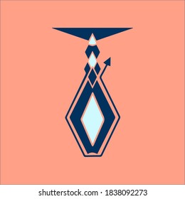 Hookah logo simple illustration. Design, icon, drawing
