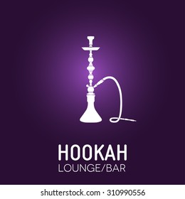 Hookah Lounge Bar Menu Cover, Nargila Vector Poster