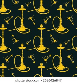 Hookah Luxury trendy applicable design gorgeous abstract vector illustration artwork.eps
